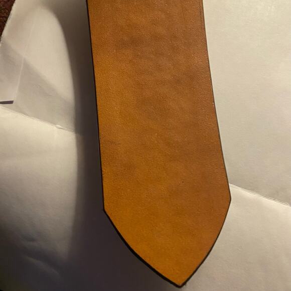 Leather Belt 36BB Don Hume Miami, Okla Hand Tooled Black Unfinished - Picture 10 of 15